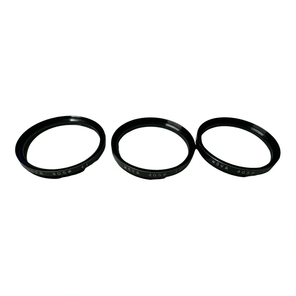🔥 LOT OF 3 HOYA 40.5 MM Circular Clear FILTERS + 1 + 2 & + 3 W/ Case 🔥
